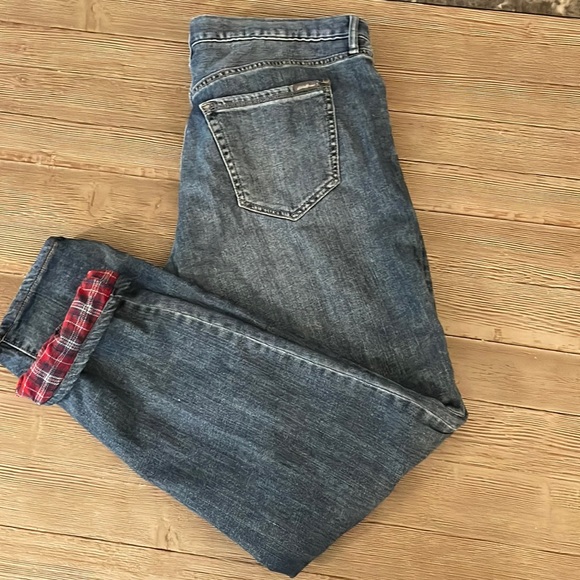 Eddie Bauer Denim - Eddie Bauer Boyfriend Relaxed fit Flannel lined Jeans